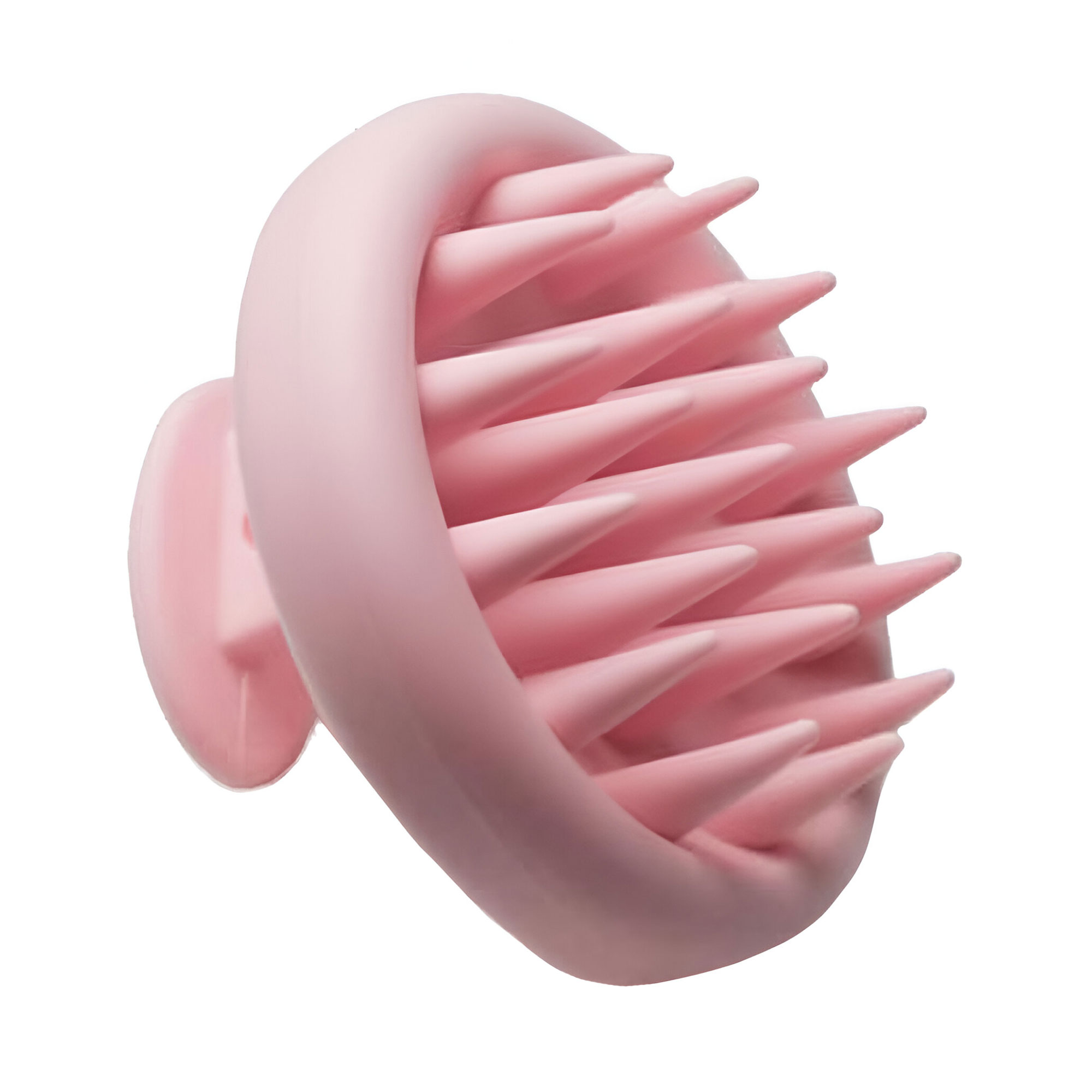 Щітка-шабер для шкіри голови Cosmo Shop кругла, рожева, 8*6.3*1.5 см, 1 шт (CS04R)