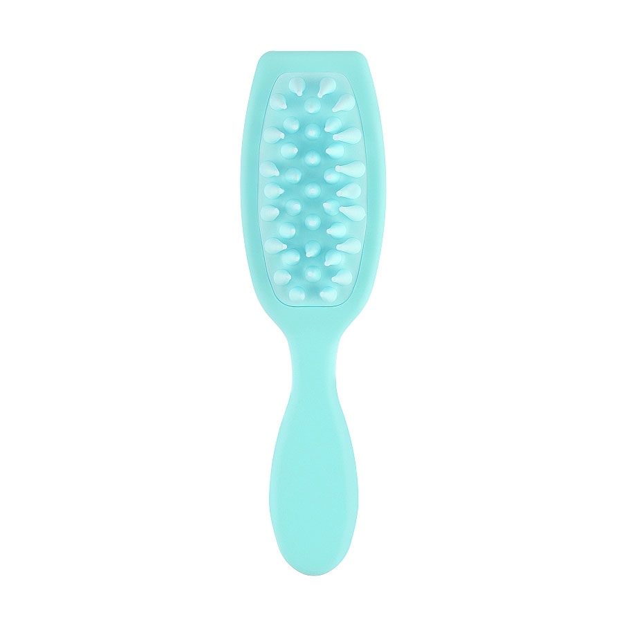 Щітка-шабер для шкіри голови Cosmo Shop з довгою ручкою, блакитна, 21*3.5*5.6 см, 1 шт (CS05A)